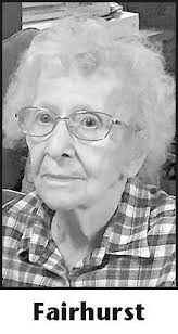 ENID FAIRHURST Obituary (2016)