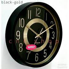 Kedai online jam dinding dengan design gambar unik & kreatif. Jam Dinding Sweep Silent Tanpa Suara Detik Halus 27cm Tebal Elegant Lazada Indonesia