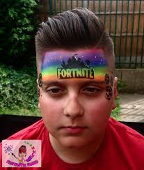 Fortnite Face Painting Design Neon Colours Face Painting Face Painting Easy Easy Face Painting Designs