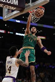 Jun 20, 2021 · getty jayson tatum #0 of the boston celtics celebrates with kemba walker #8 of the boston celtics while holding his son duece tatum after defeating the san antonio spurs. Nba Highlights On Feb 23 Lakers Edge The Celtics At Home Cgtn