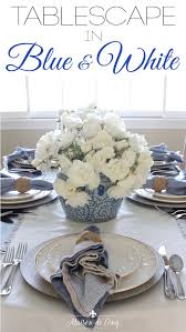 Simple Yet Elegant Summer Table Setting In Blue White In 2020 Summer Table Settings Summer Tables Spring Table Settings