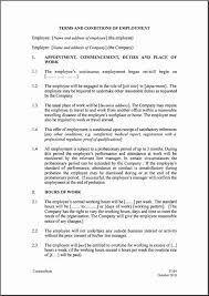 Contract Of Employment Template Luxury Employment Contract Template Daycare Contract Legal Forms Sample Resume