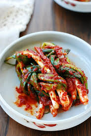 Kimchi (김치) is a collective term for vegetable dishes that have been salted, seasoned, and fermented. Pa Kimchi Green Onion Kimchi Korean Bapsang