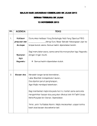 So, setiap sekolah mesti menjalankan program bagi menyemarakkan lagi sambutan di samping memupuk semangat patriotik dalam kalangan murid. 1 Majlis Hari Anugerah Cemerlang Sk Jijan 2013 Dewan Terbuka Sk Jijan 13 November 2013 Bil Agenda 1 Ketibaan Teks D Teks