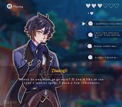 Learn about all hangout events, rewards, and the best choices for each hangout in this hangout events guide! Deareternity On Twitter In Honor Of The Hangout Event On Genshin Impact I Present A Dating Simulator Feat Zhongli Genshinimpact Genshinimpactfanart Zhongli Animeart Otome Https T Co Udmfr7m4ar