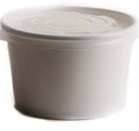 [25 Count] 12 oz Disposable White Paper Soup Containers with Plastic Lids -  Half Pint Ice Cream Containers, Frozen Yogurt Cups, Restaurant, ...