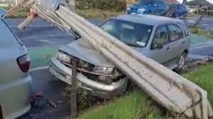 Mechanic janesh prasad was working at a freight hub when the tornado swept him up and he struck a container. Tornado Rips Through Auckland Leaving Chaos In Its Path World News Sky News