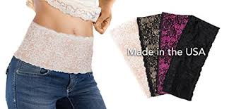 Stashbandz Travel Money Belt Fanny Pack With Silicone Grip Made Of Pretty Lace Hip Travel Wallet Mini Purse Or Running Belt With 4 Wide Pockets