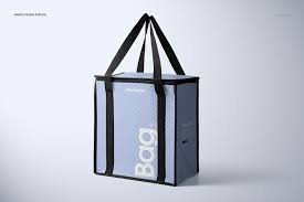 Insulated Cooler Bag Mockup Set Bag Mockup Magnetic Gift Box Folder Mockup