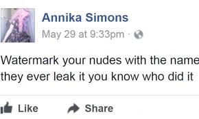 Woman suggests protecting nudes by watermarking them | Daily Mail Online