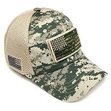 Pitbull Military Army Desert Green Camo Vintage Cotton Cap Usa Flag Patch Trucker Mesh Baseball Hat Dad Hat Army Gear Digital Camo Green Camo Hats