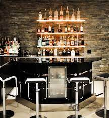 Led Lighted Shelves Back Bar Shelving For Home Bars Restaurants Bars For Home Bar Shelving Home Bar Decor