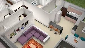 Confira abaixo as melhores plantas de casas 3 quartos. Planta 3d Com Tres Quartos E Cozinha Americana Youtube