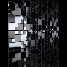 Fissore carrelage professionnalisme et certitude. Mosaique En Inox Noir Mat Et Miroir Credence Cuisine Eska Carrelage Inox Fr