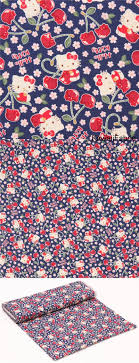 Epingle Par Angelina Landeros Sur Licensed Hello Kitty Fabric Chat Hello Kitty Tissu Bleu Personnages De Sanrio