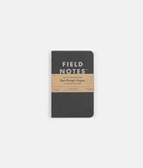 They offer note pads in width 8.5 inches and length 11 inches. Field Notes Dot Graph Paper Notebooks Pitch Black Small Flatspot