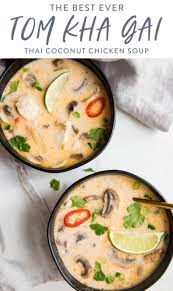Simmer 10 minutes to blend the flavors. Best Ever Tom Kha Gai Soup Thai Coconut Chicken Soup 40 Aprons