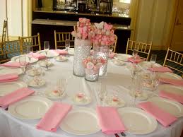 A round table is better than a square table, if the dining room is large enough to permit it. Center Table Decoration For Baptism Novocom Top