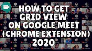 Adds a toggle to use a grid layout in google meet. How To Get Grid View On Google Meet With Grid View Extension 2020 S How To Get Grid Google Classroom