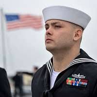 Pfc. Austin Schumann, honor graduate for Platoon 3065,