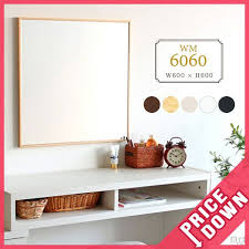 楽天市場 鏡 壁掛け 北欧 おしゃれ ミラー ウォールミラー 壁掛けミラー 軽量 日本製 細枠 幅60 壁 かがみ 姿見 メイク コンパクト 洗面台 玄関 シンプル 60cm 洗面鏡 ドレッサー トイレ 賃貸 木製 60cm幅 正方形 インテリアミラー 壁掛け鏡 スリム 石膏ボード 幅60cm