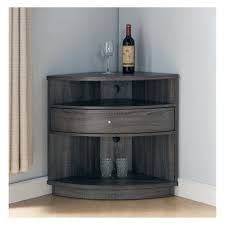 Varela Contemporary Corner Cabinet Tv Stand Distressed Gray Iohomes Furniture Of America Corner Cabinet Tv Stand