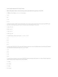 Pertanyaan akan ditanggapi dalam waktu 24 jam. Contoh Soalan Matematik Ptd