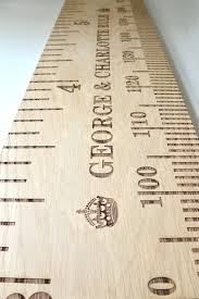 Shorty Oak Engraved Giant School Ruler Height Chart