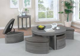 This ottoman is large enough to offer extra seating for guests as well. Darien Gray 3 Pc Table Set With Storage Ottomans Rooms To Go