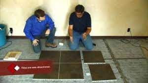 An arrow appears showing how the objects snap together. Snapstone Porcelain Tile Installation Floor Installation Youtube