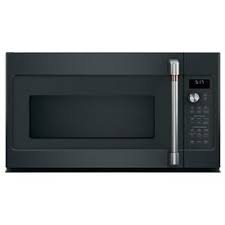 Cafe 1 7 Cu Ft Over The Range Convection Microwave With Sensor Cooking Fingerprint Resistant Matte Black Lowes Com Convection Microwaves Range Microwave Microwave