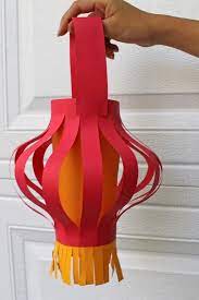Now you have 4 equal sides. Instructions For Making Unique Chinese New Year Paper Lanterns Chinese New Year Crafts For Kids Chinese New Year Crafts Chinese Lanterns Diy