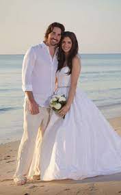 Photos From Celebrity Weddings E Online Beach Wedding Attire Beach Groom Beach Wedding Groom