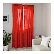 Annalouisa Curtains 1 Pair Red 57x98 Ikea Red Room Decor Red Curtains Living Room Red Bedroom Decor