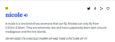Nicole Told You So Meant To Be Names