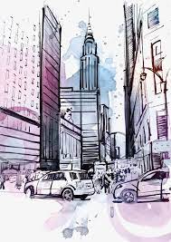 Vector Drawing Ink New York New Vector Ink New York New York Png And Vector With Transparent Background For Free Download Vector Drawing Drawings Ink