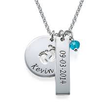New Mum Jewellery Baby Feet Charm Necklace Myka Formerly My Name Necklace Ie