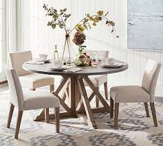 Whatever type of dining table you've got in mind, we're sure to have the perfect table for your dining room when you browse our extensive range instore if you only have the space for a compact table, prefer the style of a round dining table, or are looking for larger timber dining tables, fantastic. Brooks Round Pedestal Dining Table Pottery Barn