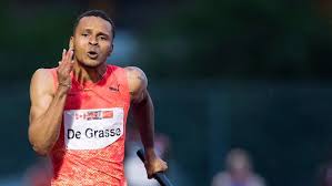 Andre de grasse of canada is running against usain bolt in the 200m race. De Grasse Launches Initiative To Get Cooped Up Canadian Kids Out And Running Ctv News