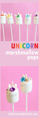 Marshmallows + chocolate = super delicious treat. Unicorn Marshmallow Pops Step By Step Instructions With Video Included
