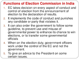 Discuss The Function Of Election Commission Of India Brainly In