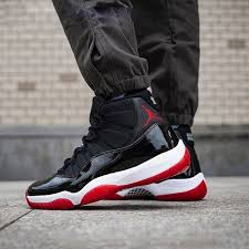 Air Jordan 11 Retro Black Varsity Red White Pin On Air Jordan 11 Retro Bred