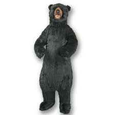 Black Bear Stuffed Animal Large Standing Black Bear Smiling Plush Stuffed Animal Plush Stuffed Animals Black Bear Animals