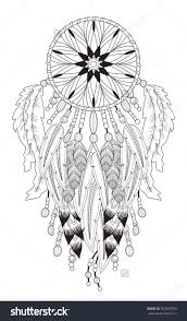 Stock Vector Attractive Dream Catcher Coloring Page With In Exquisite Line 355699793 Jpg 93 Dream Catcher Coloring Pages Coloring Pages Mandala Coloring Pages