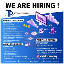 Ada perusahaan yang sedang membuka kesempatan lowongan kerja loker terbaru, staf administrasi, staf administrasi data, staff quality control dan banyak lagi melalui indeed.com. Lowongan Kerja Bandung 2019