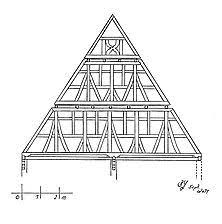 Querschnitt Dach Fachwerkhaus In 75417 Muhlhausen Muhlhausen An Der Enz 01 09 2011 Lohrum Fachwerkhauser Fachwerk Haus