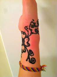 Henna tattoos usually last for two weeks and can be applied as a paste. How To Make Henna Paste And Apply To Skin 13 Steps With Pictures Instructables
