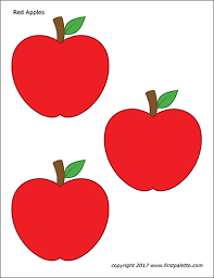 Just download these as a pdf file and print as many as you'd like. Apples Free Printable Templates Coloring Pages Firstpalette Com