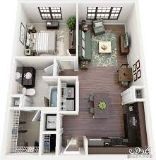 صور خرائط وتصاميم منازل و شقق مساحات صغيرة ومتوسطة تصاميم بيوت صغيرة مخططات منازل Apartment Layout One Bedroom Apartment Small House Plans