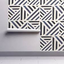 Black And White Stripe Peel And Stick Wallpaper Midnight Blue Wallpaper Watercolor Stripe Midnight By Etsy Black And White Wallpaper Self Adhesive Wallpaper Wallpaper Roll